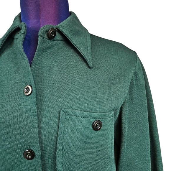 Vintage Pendleknit by Pendleton Green Button Up Shacket Size Medium Women's A75 - Picture 2 of 9